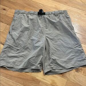 The North Face Shorts Men Large Taupe Cargo Nylon Performance Hiking